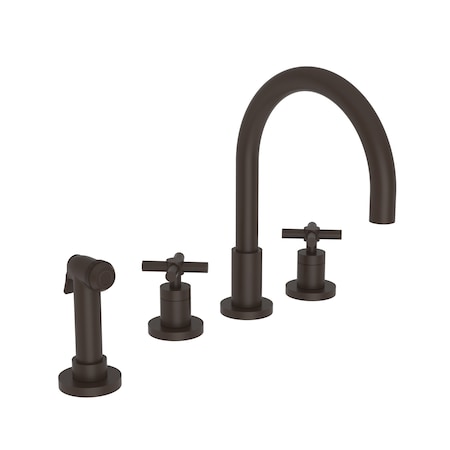NEWPORT BRASS Kitchen Faucet With Side Spray in Oil Rubbed Bronze 9911L/10B